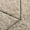 vidaXL Rug ISTAN High Pile Shiny Look Beige 140x200 cm