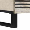 vidaXL Coffee Table Beige and Black 100 x 54 x 40 cm Solid Acacia wood