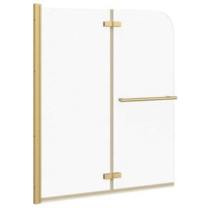 vidaXL Folding Shower Enclosure 2 Panels ESG 120x140 cm