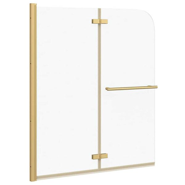 vidaXL Folding Shower Enclosure 2 Panels ESG 120x140 cm