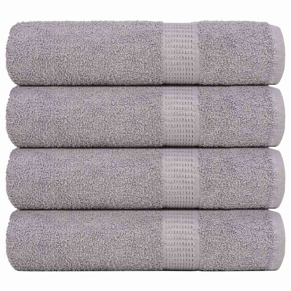vidaXL Bath Towels "FROGN" 4 pcs Grey 100x150 cm 360 gsm