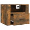 vidaXL Wall-mounted Bedside Cabinets 2 pcs Smoked Oak 50x36x40 cm