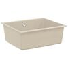 vidaXL Sink Beige 530 x 460 mm 80% Quartz and 20% Resin