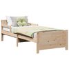 vidaXL Bed Frame with Headboard Brown 80 x 200 cm Engineered Wood
