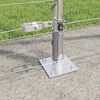 vidaXL Fence Post Galvanized 25 x 1.4 m Steel