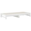 vidaXL Pull-out Day Bed without Mattress White 2x(90x200) cm