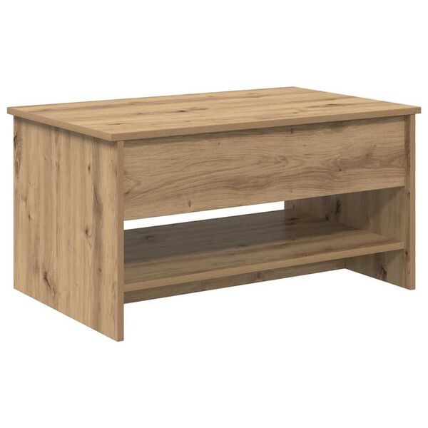 vidaXL Coffee Table Artisan Oak 80 x 50.5 x 41.5 cm Engineered Wood