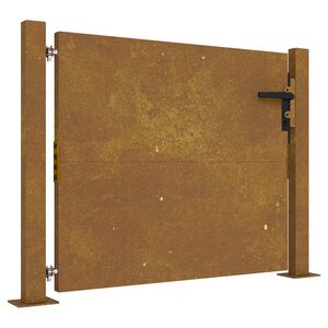 vidaXL Garden Gate 100x75 cm Corten Steel