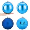 vidaXL Christmas Ball Set XXL 4 pcs Blue &Oslash; 20 cm Plastic