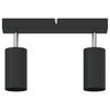 vidaXL Ceiling Spotlight Black 26 x 5.5 x 16.5 cm Steel