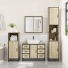 vidaXL 4&nbsp;Piece Bathroom Furniture Set&nbsp;Sonoma Oak Engineered Wood