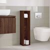 vidaXL Bathroom Cabinet with Roll Holder Brown Oak 20.5x20x90 cm