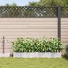 vidaXL Garden Planter 4 pcs White Steel