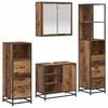 vidaXL Bathroom Furniture Set 4 pcs Old Wood Engineered Wood
