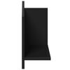 vidaXL Wall Cabinet 70x16.5x30 cm Black Engineered Wood