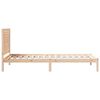 vidaXL Extra Long Bed Frame without Mattress 100x210 cm Solid Wood