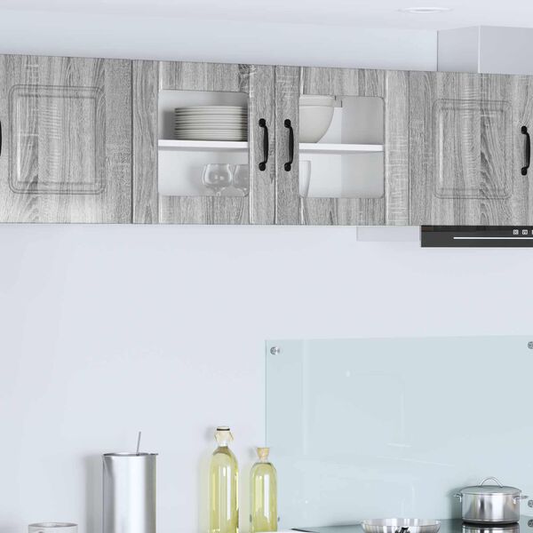 vidaXL Kitchen Cabinet Grey Sonoma 80 x 31 x 40 cm Engineered Wood