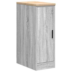 vidaXL Garage Storage Cabinet Grey Sonoma 30x51x85 cm Solid Wood Pine