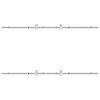vidaXL Sliding Door Hardware Kit 200 cm Stainless Steel Silver