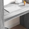 vidaXL Desk with Shelf Grey Sonoma 113 x 54 x 120 cm Engineered Wood