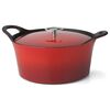 CUISINOX Cast Iron Casserole Enamelled 3.4 L 24 cm Red