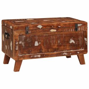 vidaXL Storage Box with Storage 70 x 35 x 40 cm Solid reclaimed wood