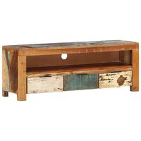 vidaXL TV Cabinet 110x30x40 cm Solid Reclaimed Wood