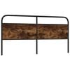 vidaXL Replace Headboard Smoked Oak 200 cm Steel and Engineered Wood