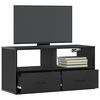 vidaXL TV Cabinet Black 80x31x39.5 cm Engineered Wood and Metal
