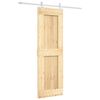 vidaXL Sliding Door 70 x 210 cm Solid Pine Wood (Untreated)