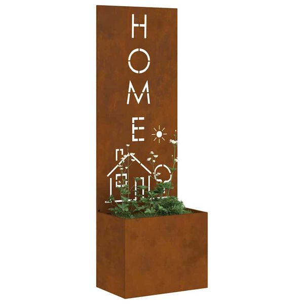 vidaXL Garden Privacy Screen Rusty 50 x 140 cm Weathering steel