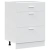 vidaXL Kitchen Base Cabinet Lyon White Engineered Wood