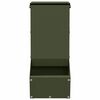vidaXL Rabbit Feeder Olive Green 12.5 x 26 x 28.5 cm Cold-Rolled Steel