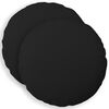 vidaXL Cushion Cover 2 pcs HEERLEN Black &Oslash; 40 cm