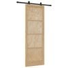 vidaXL Sliding Door ORKDAL Brown 83 x 232 cm Solid Pine Wood