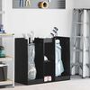 vidaXL Golf Cabinet Plain Black Oak 102 x 45 x 85.5 cm
