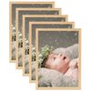 vidaXL Photo Frames Collage 5 pcs for Table Light Oak 13x18 cm