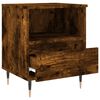 vidaXL Bedside Cabinets 2 pcs Smoked Oak 40x35x50 cm Engineered Wood