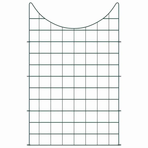 vidaXL Pond Fence Set 8 pcs Green 50 x 80 cm Steel