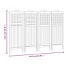 vidaXL 4-Panel Room Divider 162x2x115 cm Solid Wood Acacia