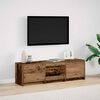 vidaXL TV Cabinet with LEDs Old Wood 140 x 34 x 40 cm Engineered Wood