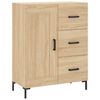 vidaXL Highboard Sonoma Oak 69.5x34x180 cm Engineered Wood