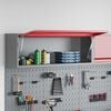 vidaXL Tool Cabinet with Storage Red and Grey 100 x 25 x 35 cm