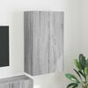 vidaXL TV Wall Cabinet Grey Sonoma 59.5 x 31 x 100 cm Engineered Wood
