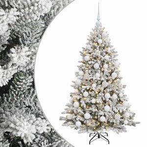 vidaXL Artificial Christmas Tree with Bauble 120 cm 150 LEDs