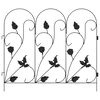 vidaXL Garden Fence Trellis Black 307 x 54.5 x 0.3 cm