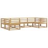vidaXL Outdoor Sofa Set 6 pcs White Solid Acacia Wood