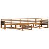 vidaXL Outdoor Sofa Set 6 pcs Natural Solid Acacia Wood