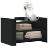 vidaXL Coffee Table Black 80x50x50 cm Engineered Wood
