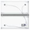 vidaXL Ceiling Spotlight with Spotlights White 26 x 26 x 16.5 cm Metal